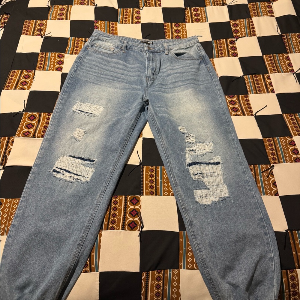 Fashion Nova Light Blue Denim Jeans
